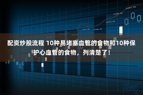 配资炒股流程 10种易堵塞血管的食物和10种保护心血管的食物，列清楚了！